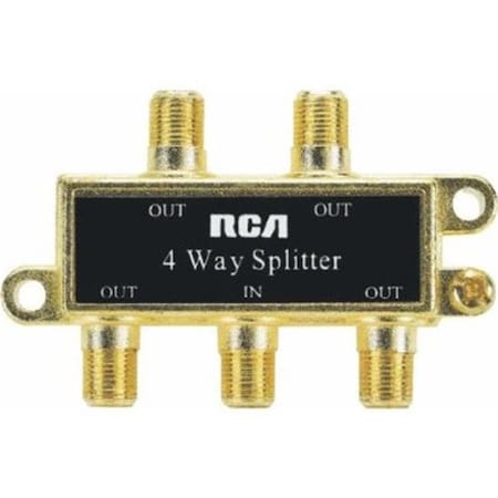 Audiovox Audiovox VH49R RCA 4-Way Coax Splitter Gold VH49R